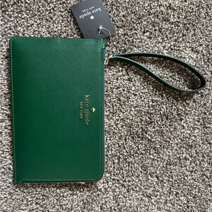 Kate Spade Emerald Green Zip Pouch